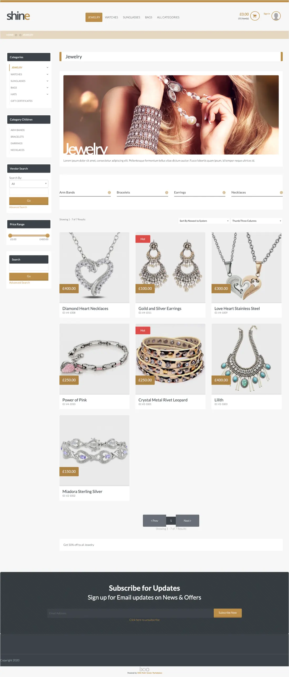 Flaty-Shine template category page