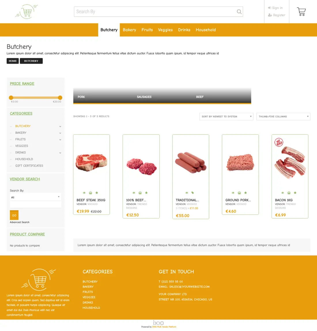 Lozuka template category page